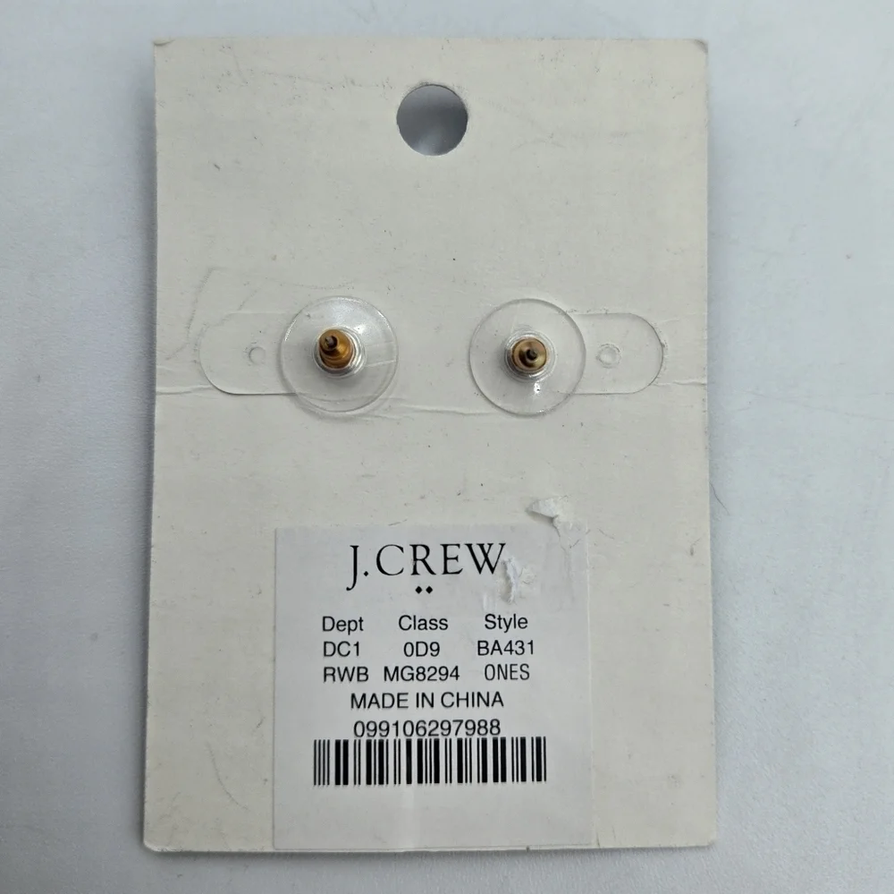 J. Crew Pavé crystal star stud earrings